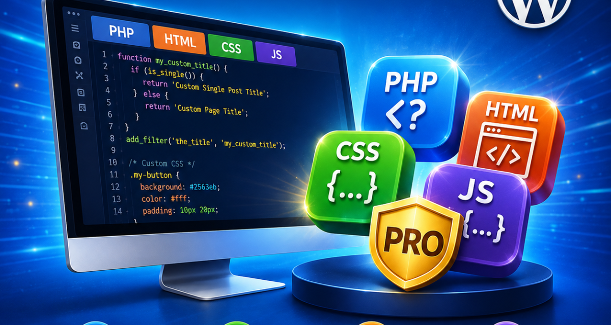 How to Add Custom Code in WordPress Without Editing Theme Files